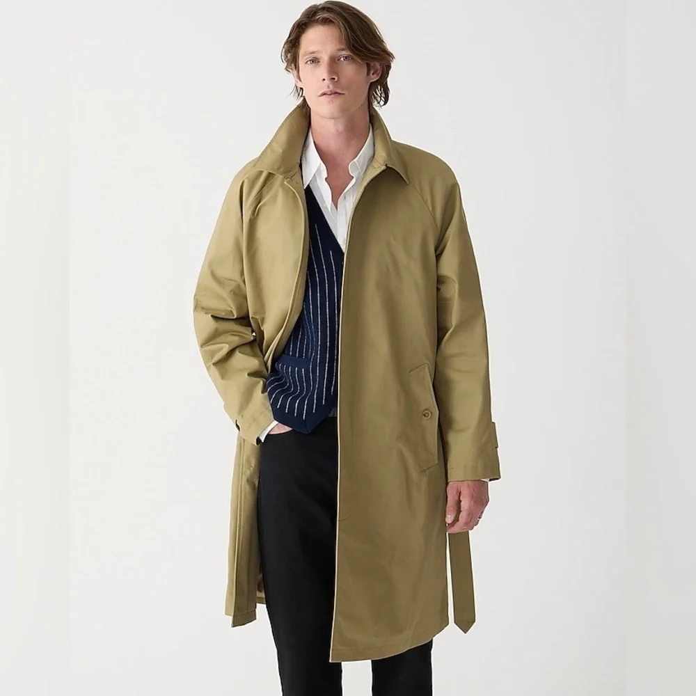 J Crew Ludlow trench coat in water-resistant cotton BS470